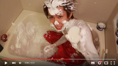 はじめしゃちょー　ニベア風呂　炎上06